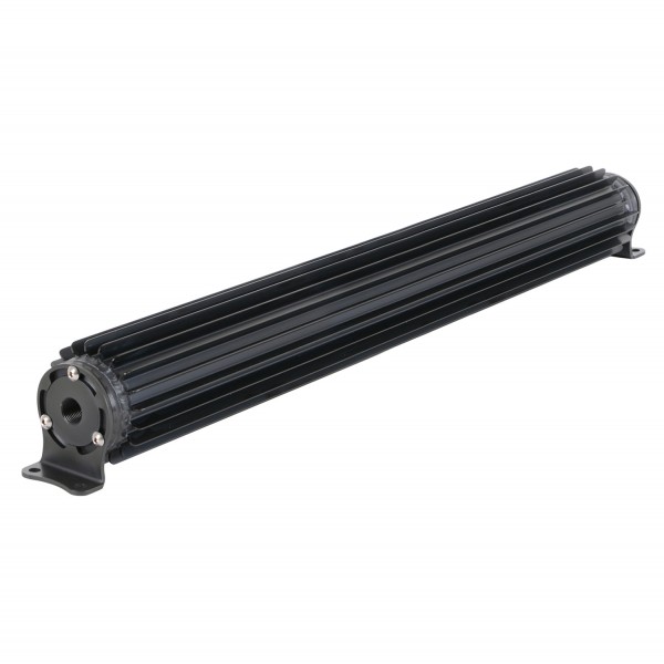 Aluminum Black Heat Sink Fluid Cooler 25-1/4" x 3". 1/2" Npt Inlet Derale