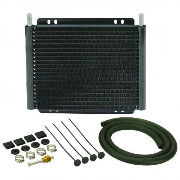 Derale Transmission 19 Row Plate & Fin 11"x9-1/4"x7/8" Cooler Kit