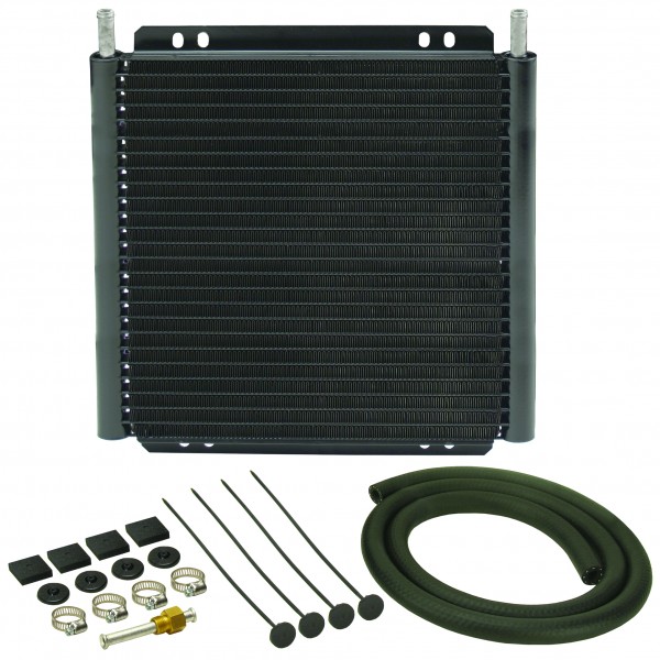 Derale Transmission 24 Row Plate & Fin 11"x12"x7/8" Cooler Kit