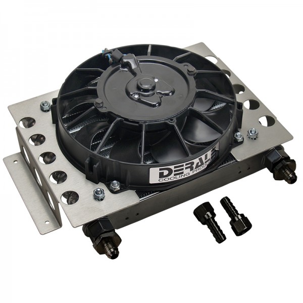 Derale Atomic Cooler Plate & Fin 15 Row 12-3/4"x9-3/8"x4-5/16" -6AN