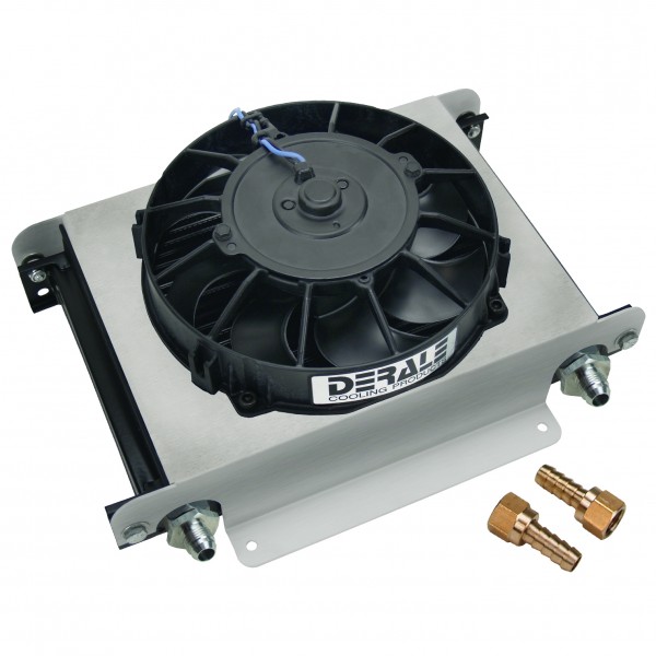 Derale Hyper-Cool Fluid Cooler 25 Row 13"x10"x5-5/8" 8" Fan