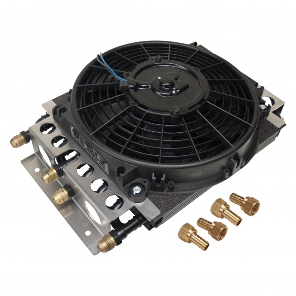 Derale Electra-Cool Dual Circuit Fluid Cooler 8+8 Pass 15-3/4"x11-1/2"x5"