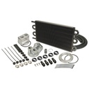 Derale 6 Pass Engine Oil Cooler + Universal Oil Filter Relocation Kit