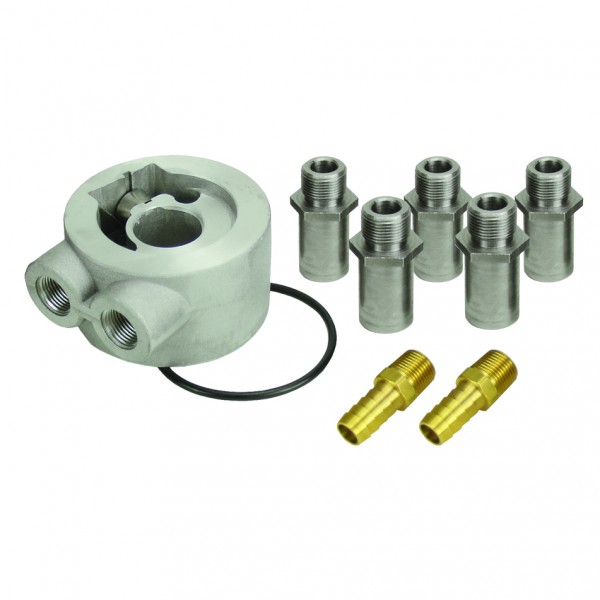 Derale Thermostatic Universal Engine Sandwich Adaptor 5 Thread Sizes