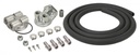 Derale Single Mount Universal Oil Filter Relocation Kit 1/2" NPT Ports Up