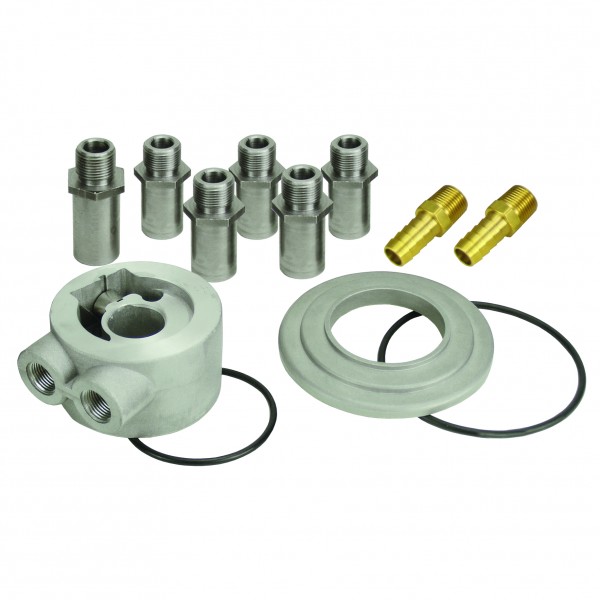 Derale Thermostatic Universal Engine Sandwich Adaptor 5 Thread Sizes