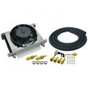 Derale Hyper-Cool Transmission Cooler 25 Row 13"x10"x5-5/8" 8" Fan -8AN