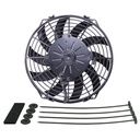 Derale 9" High Output Curved Blade Fan 625Cfm IP68 Waterproof/Dustproof