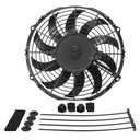 Derale 10" High Output Puller Curved Fan 802Cfm IP68 Waterproof/Dustproof