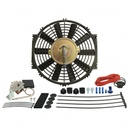Derale 10" Straight Blade Reversible 625Cfm Electric Fan with Thermostat