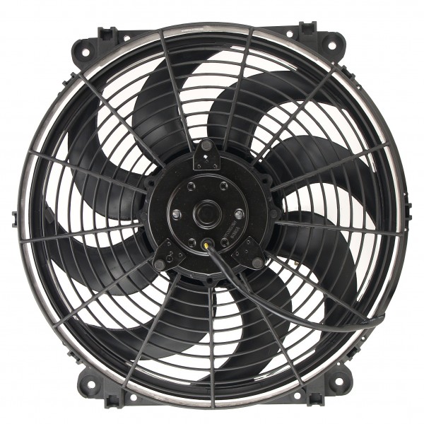 Derale 14" Tornado Electric Reversible Puller Fan with Mount Kit 1350Cfm
