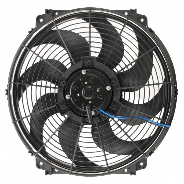 Derale 16" Tornado Electric Reversible Puller Fan with Mount Kit 2175Cfm