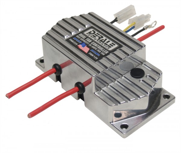 Derale Adjustable Dual Fan Controller Thermostat 150-240F 35amp