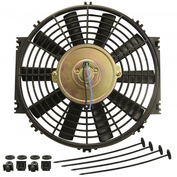 Derale 10" Straight Blade Reversible 625Cfm Electric Fan with Mount Kit