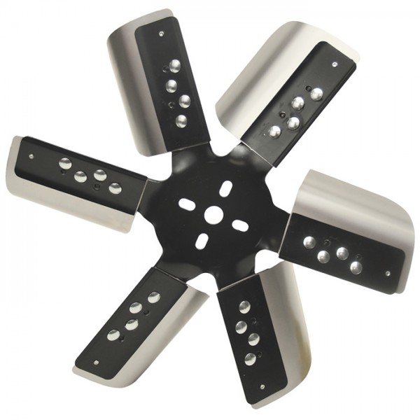 Derale Heavy Duty Stainless Steel Standard Rotation 15 Inch Flex Fan