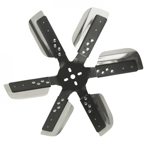 Derale Heavy Duty Stainless Steel Standard Rotation 19 Inch Flex Fan