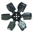 Derale Standard Rotation Rigid Steel 6 Blade Race Fan Black 15 Inch