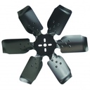 Derale Standard Rotation Rigid Steel 6 Blade Race Fan Black 18 Inch