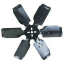 Derale Standard Rotation Rigid Steel 6 Blade Race Fan Black 19 Inch