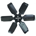 Derale Standard Rotation Rigid Steel 6 Blade Race Fan Black 20 Inch