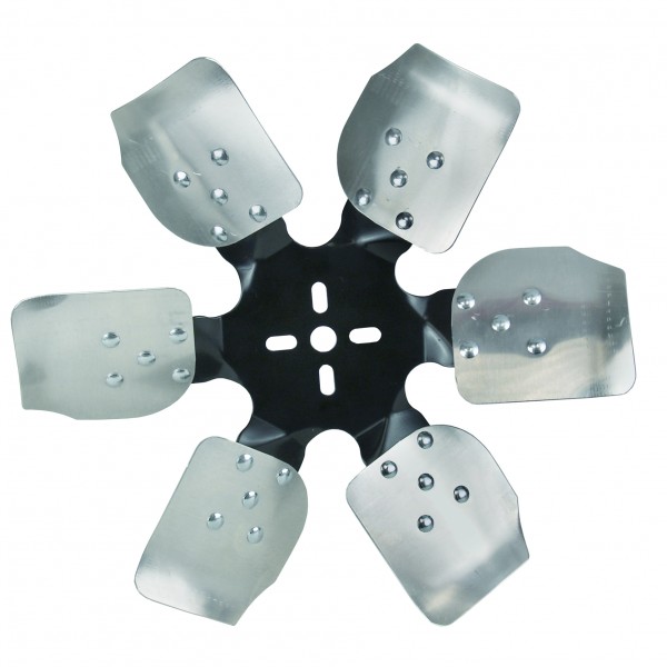 Derale Standard Rotation Rigid Steel/Alloy 6 Blade Race Fan Black 15 Inch