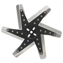 Derale High Performance Flex Fan 15 Inch Stainless Blade Black Hub