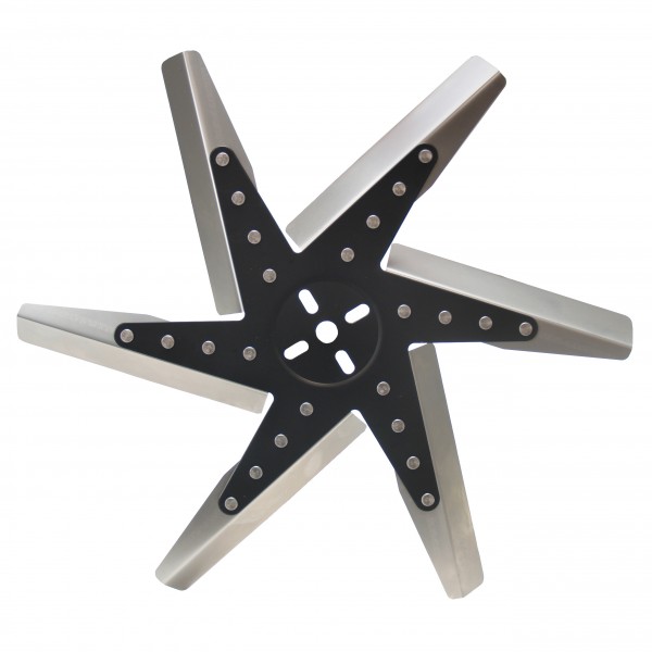 Derale High Performance Flex Fan 18 Inch Stainless Blade Black Hub