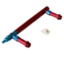 Holley Carburettor Double Pumper Fuel Line Billet Red/Blue Fuel Log