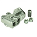 Single Side Ports Remote Filter Mount 3/8"Npt Ports, 3/4"-16 Thread Derale