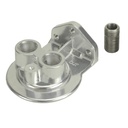 Single Ports Up Remote Filter Mount 1/2"Npt ports, 3/4"-16 Thread Derale