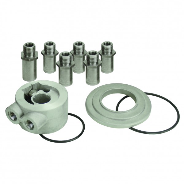 Thermostatic Universal Oil Filter Cooler Engine Sandwich Adaptor Plate