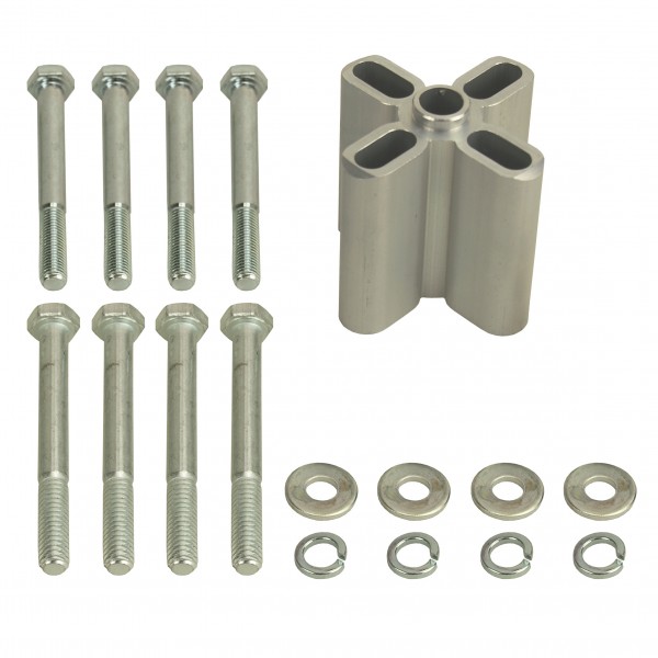Engine Fan Spacer 2.25" Thick (Female 5/8" Pilot) Aluminium Kit Derale