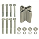 Engine Fan Spacer 2.5" Thick (Female 5/8" Pilot) Aluminium Kit Derale