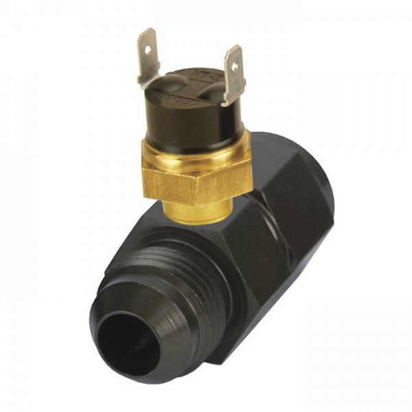 Derale In-Line Fan Control Thermostat Premium 190 Degree -8AN fittings
