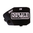 Billet Black Aluminum LS Engine Non Thermostatic Adapter  -10 ORB Inlet/Outlet