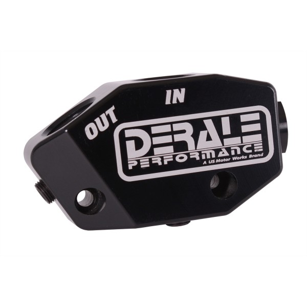 Thermostatically Controlled LS Engine Oil Cooler Bypass Adapter Kit Billet Black