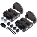 Dual Side Port Remote Filter Mount -10AN-7/8"-14 O-ring ports 13/16"-16 Thread