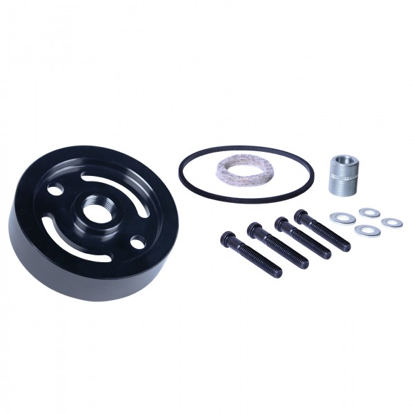 GM V8 1956-67 Canister Style to Spin On Oil Filter Black Adapter Derale