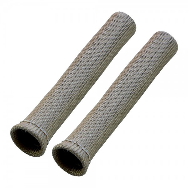 Spark Plug Heatshield Insulation Boot Fawn Set 2 Universal 1"Id bends to 90