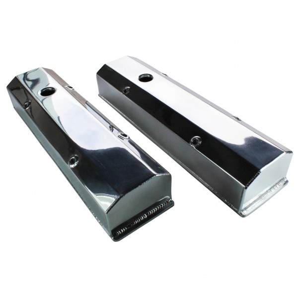 Valve Covesr Fabricated Chevrolet SB 283-400 Tall Alumin Anodized with Rails-pr