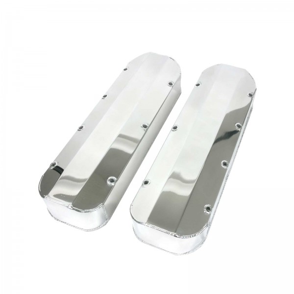 Valve Covers Fabricated Chevrolet BB 396-502 Tall Aluminium Anodised with Rails