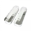 Valve Covers Fabricated Chevrolet BB 396-502 Tall Aluminium Anodised with Rails