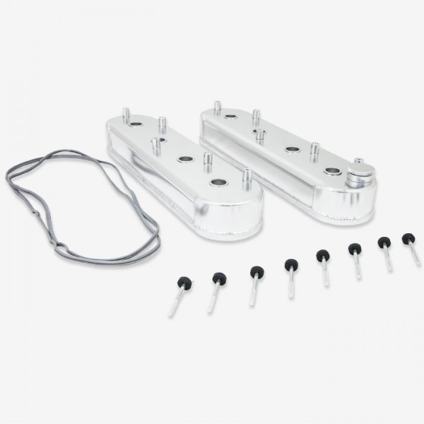 Valve Covers Chevrolet LS Centre Bolt Fabricated Polished Aluminium + Coil Mts