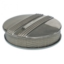 Dual Centre Finned Aluminium Air Cleaner 14" x 3" Holley Edelbrock Paper Filter
