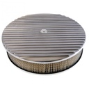 Full Finned Aluminium Air Cleaner 14" x 3" Holley Edelbrock Paper Filter