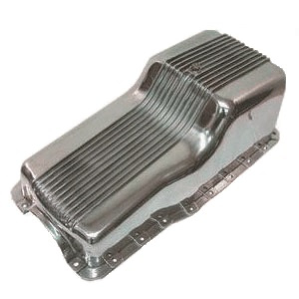 Oil Pan Ford Windsor 260-289-302 V8 Front Sump 1962-82 Polished Alloy Finned
