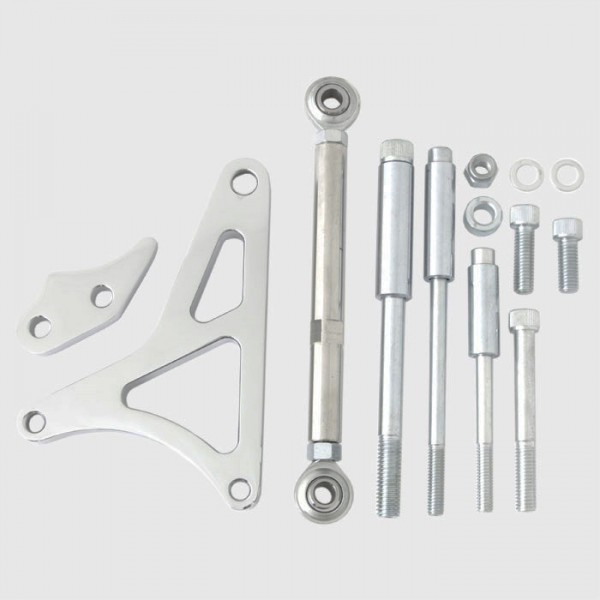 Alternator Bracket Kit Billet Polished Aluminium Ford Windsor 260-289-302