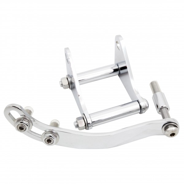 Power Steering Pump Bracket Kit Chrome Steel Chevrolet Small Block Lwp + Swp