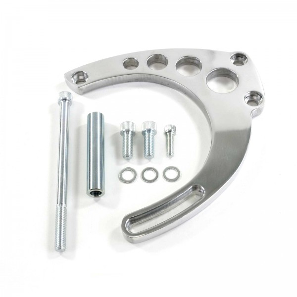Alternator Bracket Mid-Mount Kit Polished Aluminium Chevrolet Big Block Lwp
