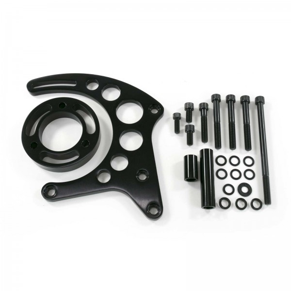 Alternator Bracket High Mount Small Block Chev Gilmer LWP Black